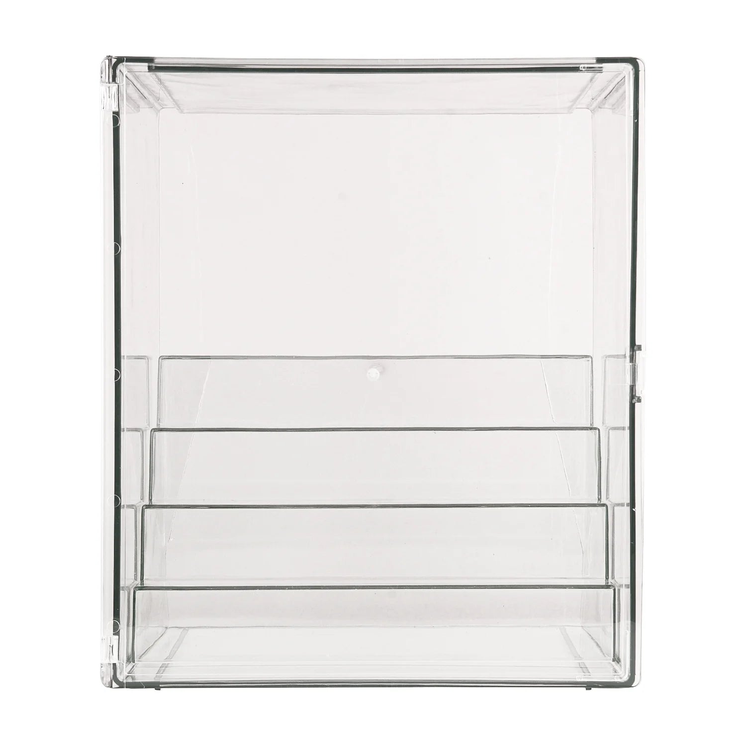 Clear Acrylic Display Case, 5 Tier Perfume Stand Makeup Organizer Storage Stand Riser Luxury Display Box Storage with Door Dustproof for Mini Figure, Collectible, Toys, Cosmetics